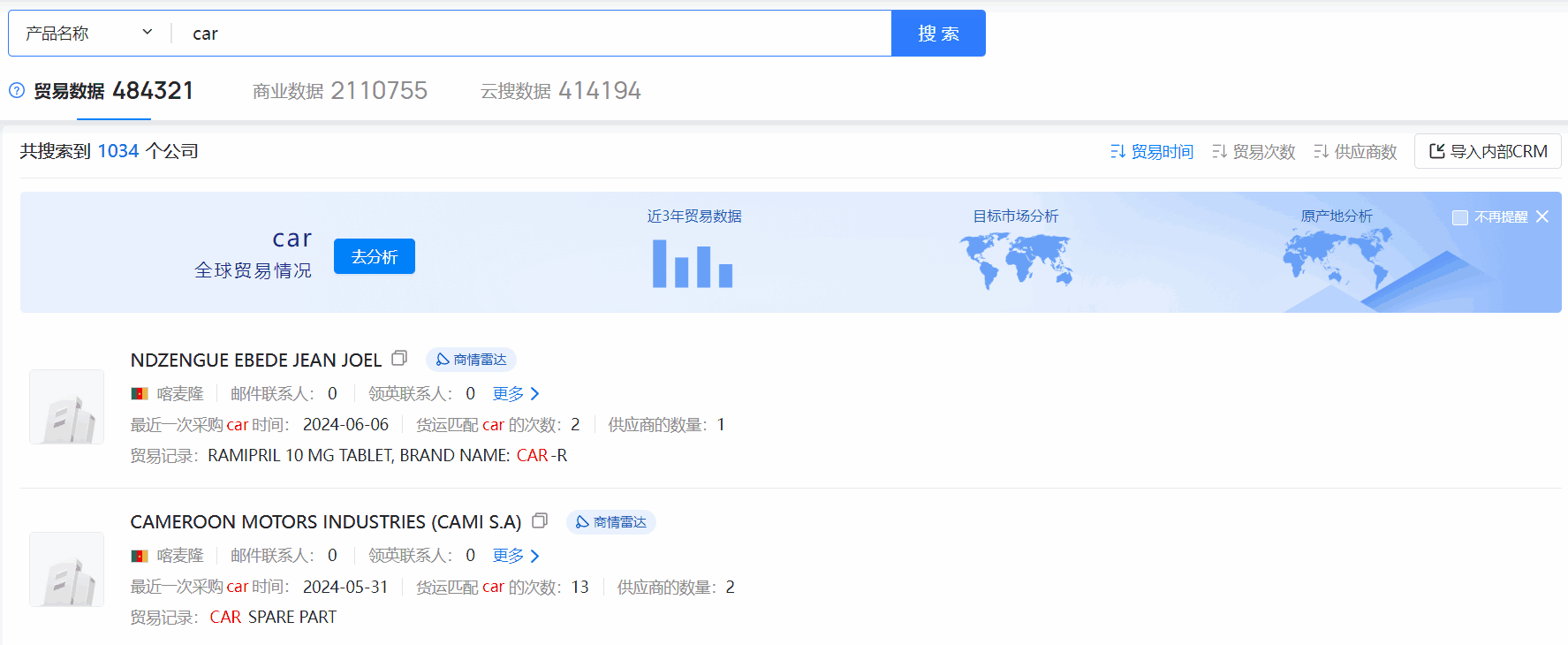 喀麦隆海关数据,海关数据,凯发K8海关数据